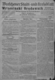 Wreschener Stadt und Kreisblatt; Wrzesiński Orędownik miejski i powiatowy: amtlicher Anzeiger für den Kreis Wreschen; organ urzędowy na powiat wrzesiński 1919.02.01 Nr13