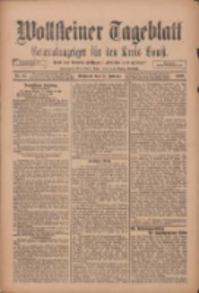 Wollsteiner Tageblatt: Generalanzeiger für den Kreis Bomst: mit der Gratis-Beilage: "Blätter und Blüten" 1912.02.14 Nr37