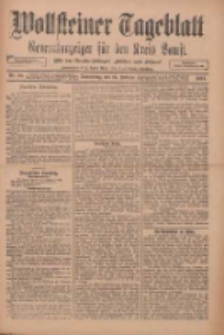 Wollsteiner Tageblatt: Generalanzeiger für den Kreis Bomst: mit der Gratis-Beilage: "Blätter und Blüten" 1912.02.15 Nr38