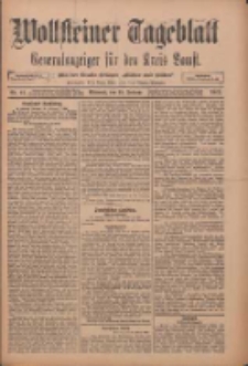 Wollsteiner Tageblatt: Generalanzeiger für den Kreis Bomst: mit der Gratis-Beilage: "Blätter und Blüten" 1912.02.21 Nr43