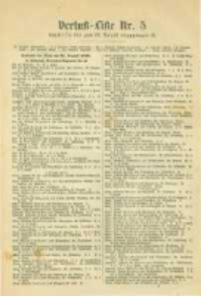 Militair-Wochenblatt Verlust Liste. 1870 Nr.5