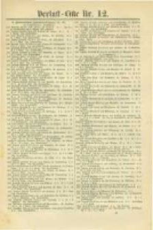 Militair-Wochenblatt Verlust Liste. 1870 Nr.12
