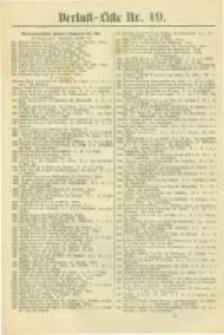 Militair-Wochenblatt Verlust Liste. 1870 Nr.19