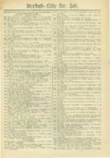 Militair-Wochenblatt Verlust Liste. 1870 Nr.50