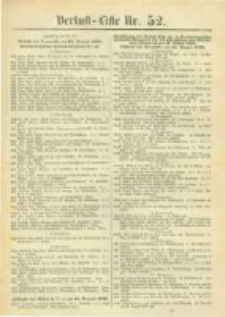 Militair-Wochenblatt Verlust Liste. 1870 Nr.52