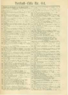 Militair-Wochenblatt Verlust Liste. 1870 Nr.64