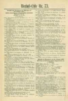 Militair-Wochenblatt Verlust Liste. 1870 Nr.73