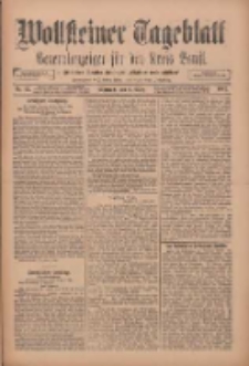 Wollsteiner Tageblatt: Generalanzeiger für den Kreis Bomst: mit der Gratis-Beilage: "Blätter und Blüten" 1912.03.06 Nr55