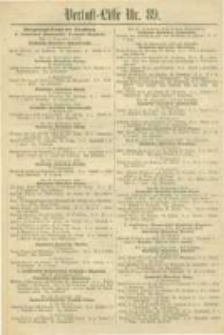 Militair-Wochenblatt Verlust Liste. 1870 Nr.89