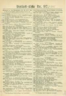 Militair-Wochenblatt Verlust Liste. 1870 Nr.97