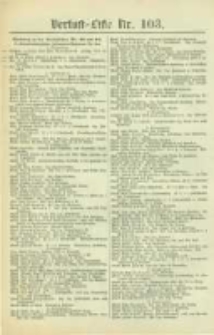 Militair-Wochenblatt Verlust Liste. 1870 Nr.103