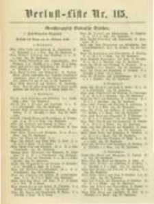 Militair-Wochenblatt Verlust Liste. 1870 Nr.115