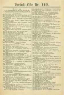 Militair-Wochenblatt Verlust Liste. 1870 Nr.119