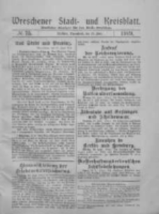 Wreschener Stadt und Kreisblatt: amtlicher Anzeiger für den Kreis Wreschen 1919.06.28 Nr75