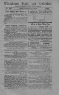 Wreschener Stadt und Kreisblatt: amtlicher Anzeiger für den Kreis Wreschen 1919.08.28 Nr101