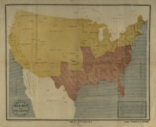 Holt's war map of the united and disunited states