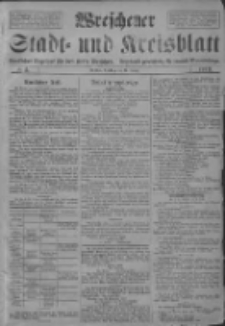 Wreschener Stadt und Kreisblatt: amtlicher Anzeiger für den Kreis Wreschen; Orędownik powiatowy dla powiatu Wrzesińskiego 1919.01.14 Nr5