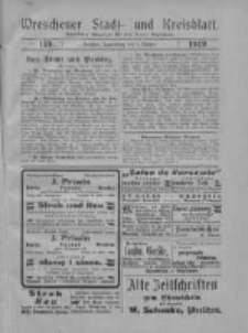 Wreschener Stadt und Kreisblatt: amtlicher Anzeiger für den Kreis Wreschen 1919.09 Nr119
