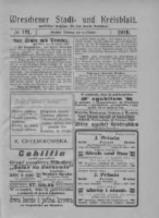 Wreschener Stadt und Kreisblatt: amtlicher Anzeiger für den Kreis Wreschen 1919.10.14 Nr121