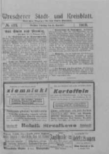 Wreschener Stadt und Kreisblatt: amtlicher Anzeiger für den Kreis Wreschen 1919.11.11 Nr133