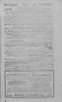 Wreschener Stadt und Kreisblatt: amtlicher Anzeiger für den Kreis Wreschen 1919.11.22 Nr138