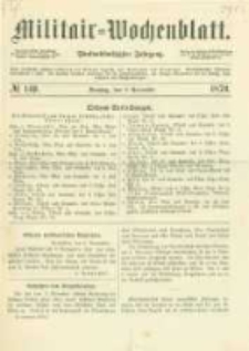 Militair-Wochenblatt. 1870.11.08 Jahrg.55 No.149