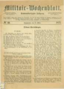 Militair-Wochenblatt. 1871.03.25 Jahrg.56 No.49