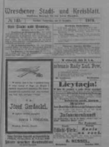 Wreschener Stadt und Kreisblatt: amtlicher Anzeiger für den Kreis Wreschen 1919.12.11 Nr145