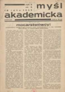Myśl Akademicka 1935.02.15 R.4 Nr5