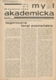 Myśl Akademicka 1935.04.30 R.4 Nr8