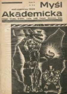 Myśl Akademicka 1939 maj/czerwiec R.9 Nr5/6