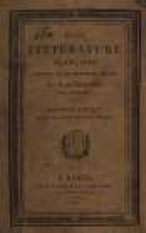 De la Littérature française pendant le dix-huitième siècle, par M. de Barante, pair de France. Troisième édition, revue et augmentée d'une préface.