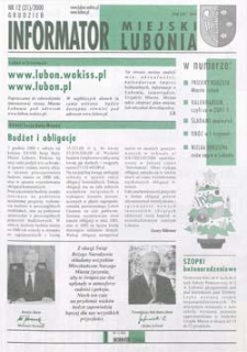 Informator Miejski Lubonia 2000.12 Nr12(21)
