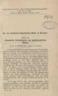 Ueber die chemische Konstitution des pathologischen Blutes : aus der medizinischdiagnostischen Klinik zu Warschau