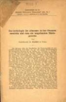 Zur Aetiologie der Abscesse in den Gaumenmandel und dem sie umgebenden Bindegewebe