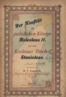 Der Konflikt des polnischen Königs Boleslaus II. mit dem Krakauer Bischof Stanislaus