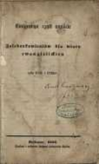 Emigracya czyli wyiście Zalcborkowieni&oacute;w dla wiary ewangelickiey roku 1731 i 1732 go.