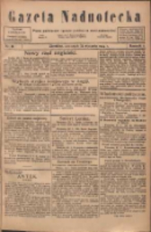 Gazeta Nadnotecka: pismo poświęcone sprawie polskiej na ziemi nadnoteckiej 1924.01.24 R.4 Nr19