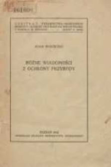 Różne wiadomości z ochrony przyrody