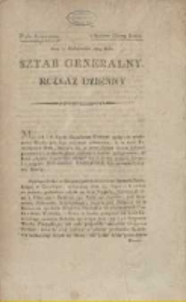 Sztab Generalny : rozkaz dzienny : w Kwaterze Główney Kraków Dnia 7. października 1809 roku / (podpisano) Fiszer.
