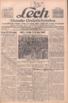 Lech.Gazeta Gnieźnieńska: codzienne pismo polityczne dla wszystkich stanów. Dodatki: tygodniowy "Lechita" i powieściowy oraz dwutygodnik "Leszek" 1932.04.15 R.33 Nr87