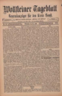 Wollsteiner Tageblatt: Generalanzeiger f&uuml;r den Kreis Bomst: mit der Gratis-Beilage: "Bl&auml;tter und Bl&uuml;ten" 1912.06.19 Nr141