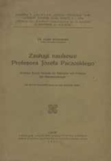 Zasługi naukowe profesora Józefa Paczoskiego: (w 40-lecie pionierskiej pracy na polu socjologii roślin); Professor Joseph Paczoski als Begründer und Förderer der Pflanzensoziologie