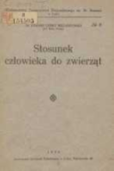 Stosunek człowieka do zwierząt