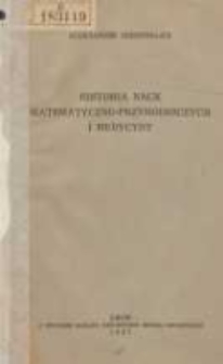 Historia nauk matematyczno-przyrodniczych i medycyny
