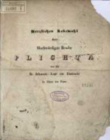 Herzliches Lebewhol dem Hochw&uuml;rdigen Bruder Plichta von der St. Johannis-Loge zur Eintracht im Orient von Posen.