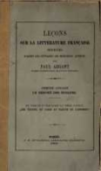 Le&ccedil;ons sur la litt&eacute;rature fran&ccedil;aise. Livr. 1, Le r&eacute;sum&eacute; des &eacute;poques