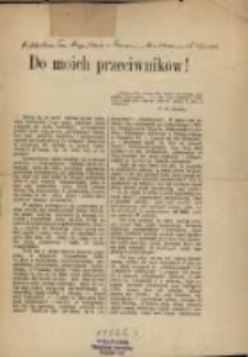 Do moich przeciwników!