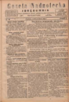 Gazeta Nadnotecka i Orędownik: pismo poświęcone sprawie polskiej na ziemi nadnoteckiej 1925.07.18 R.5 Nr164