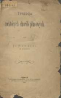 Terapija niektórych chorób płucowych / podał Błażejewski